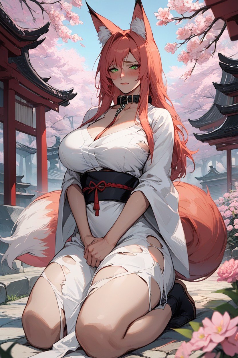 Fox Ears, Thick Thighs, Ripped ClothesAI黄片