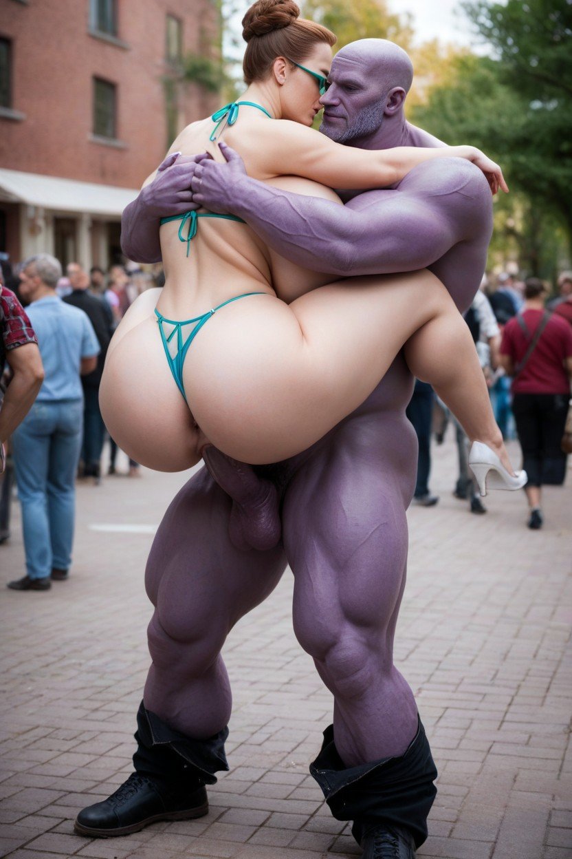 Thanos Full Body, Extremely Large Ass, Hair BunPorno IA