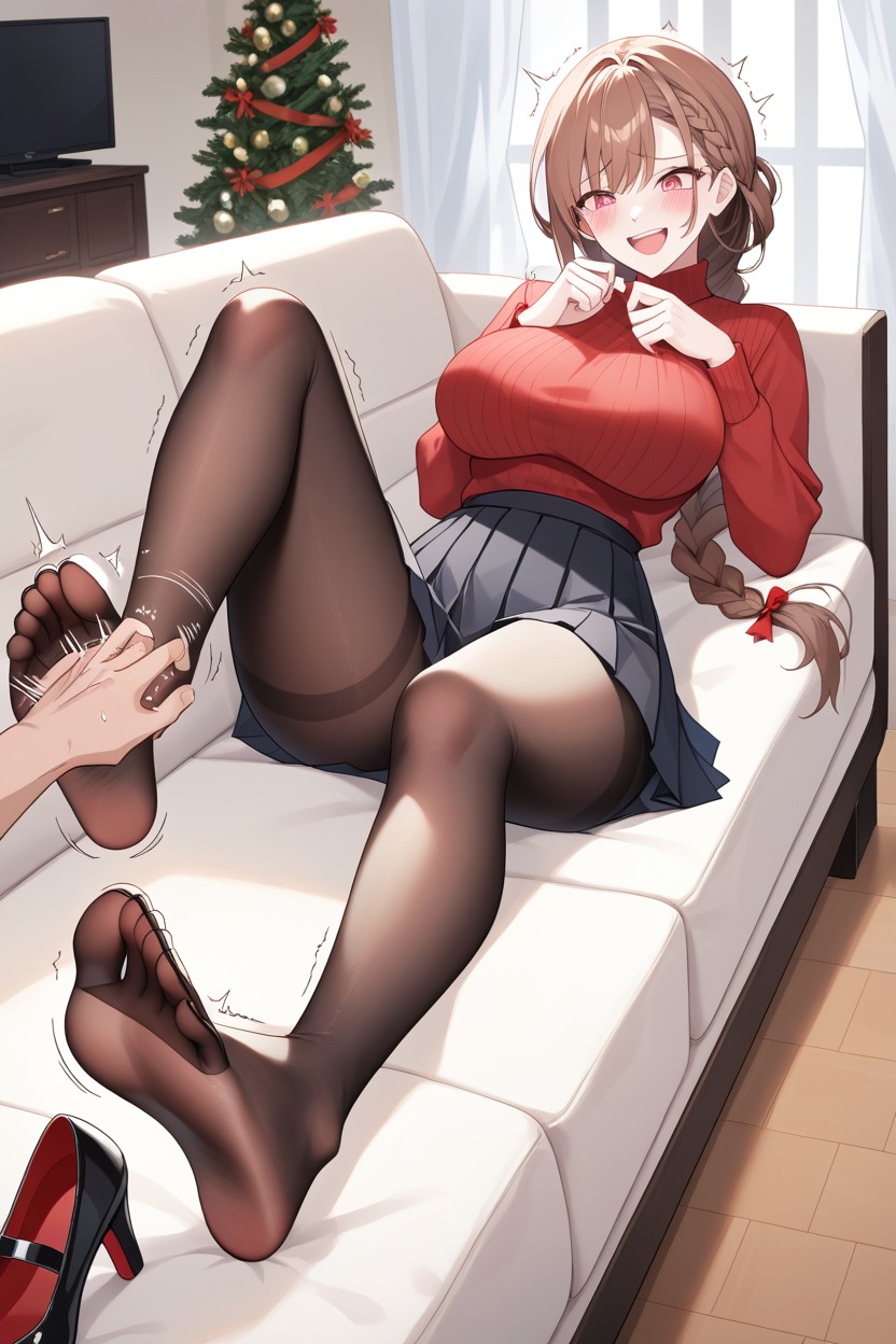 Wide Hips, Holly, Pink Eyes Hentai AI Porn