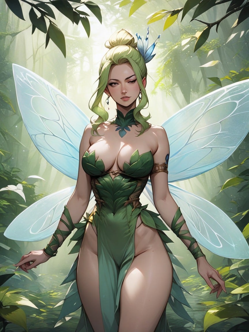 Fairy, Medium Breast, Waist Shot Furry AI Porn