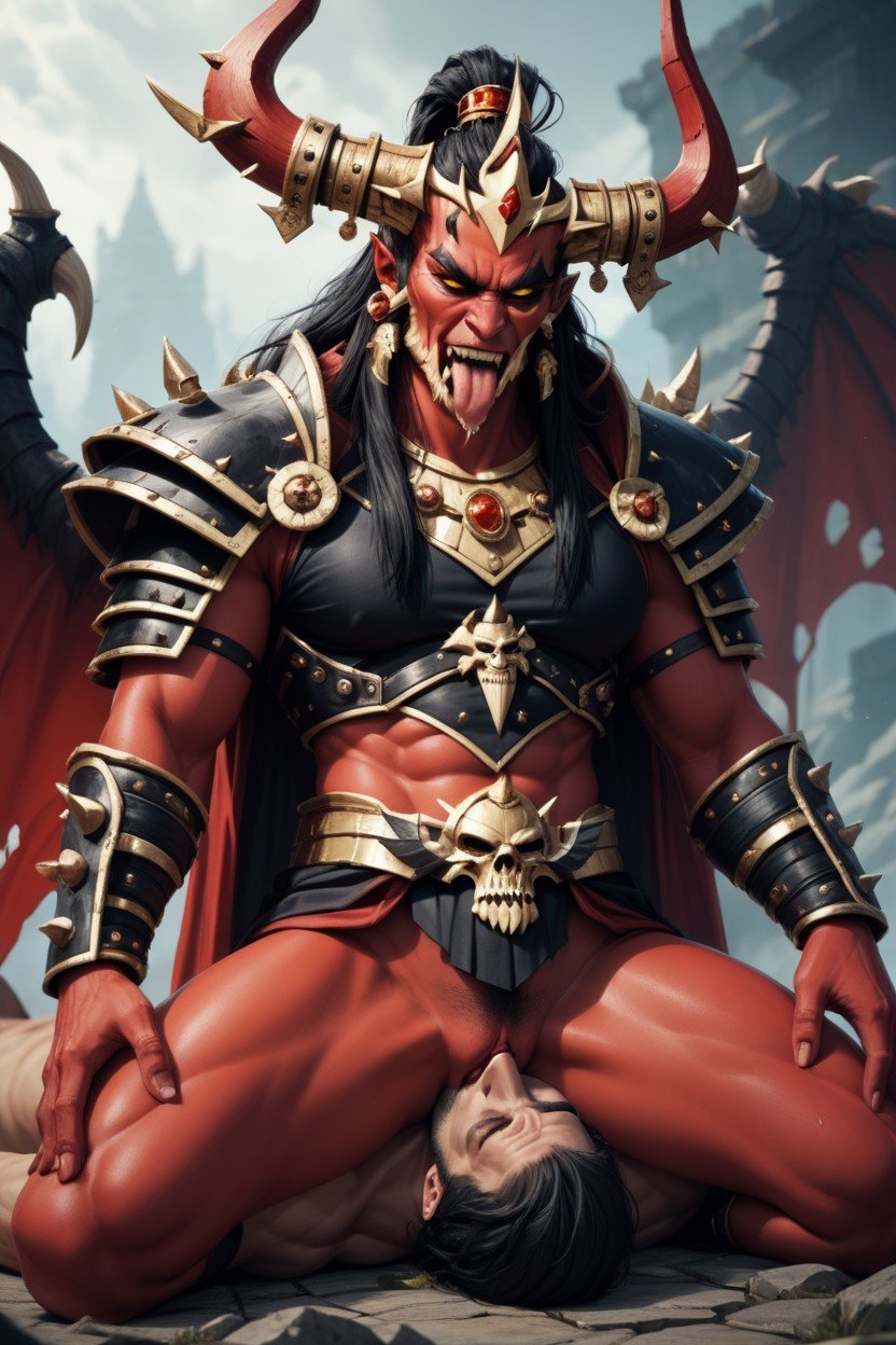 Sacar La Lengua, Morathi Warhammer, Asentarse En La CaraPorno AI