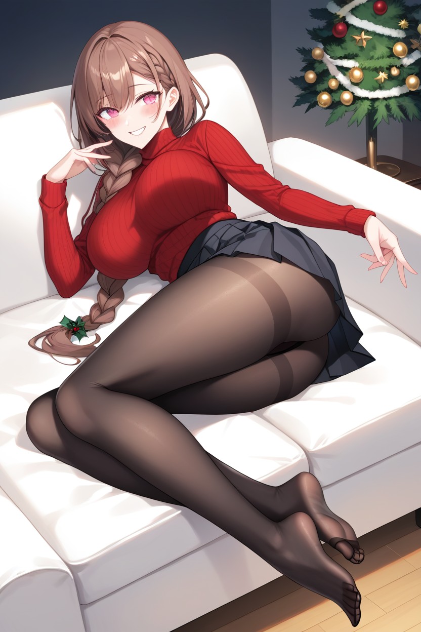 Pretty Feet Legs, Couch, Laying Down Hentai AI Porn