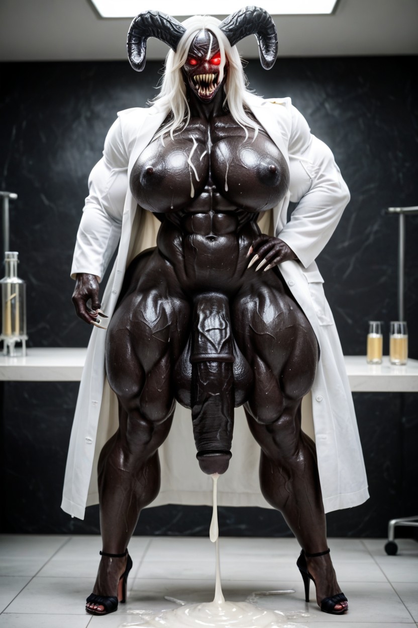 Cum Leaking From Cock, Musk Clouds, Black Skin Porno IA transsexuelle