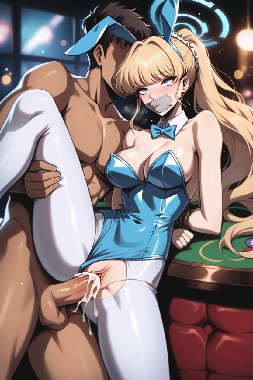 Bangs, Skinny, Muffled Moaning Noises Hentai AI Porn