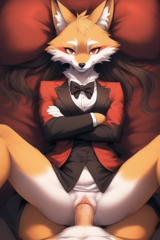 Missionary, Tailcoat, Arms Crossed Furry AI Porn