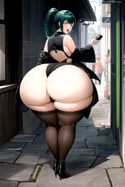 Side View, Ahegao, Extremely Large Ass Shemale AI Porn