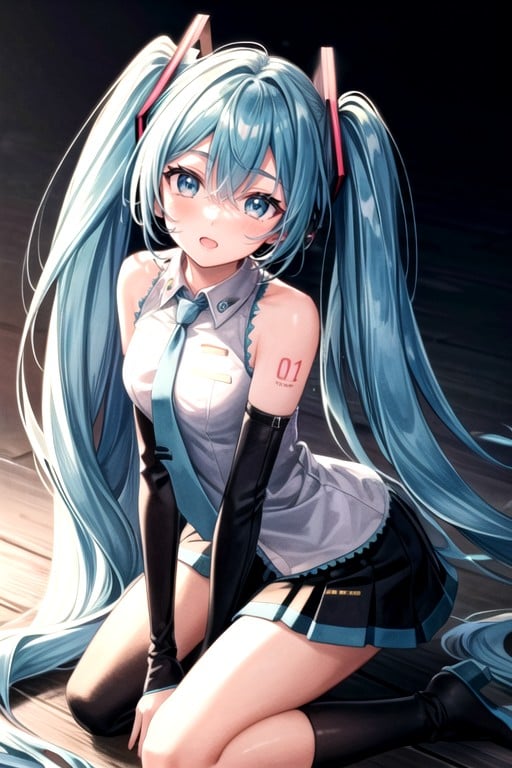 单人照片, 初音未来, 添加细节AI黄漫