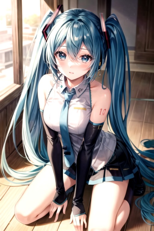 Elbow Bra, 1 Person, Hatsune Miku Shemale AI Porn