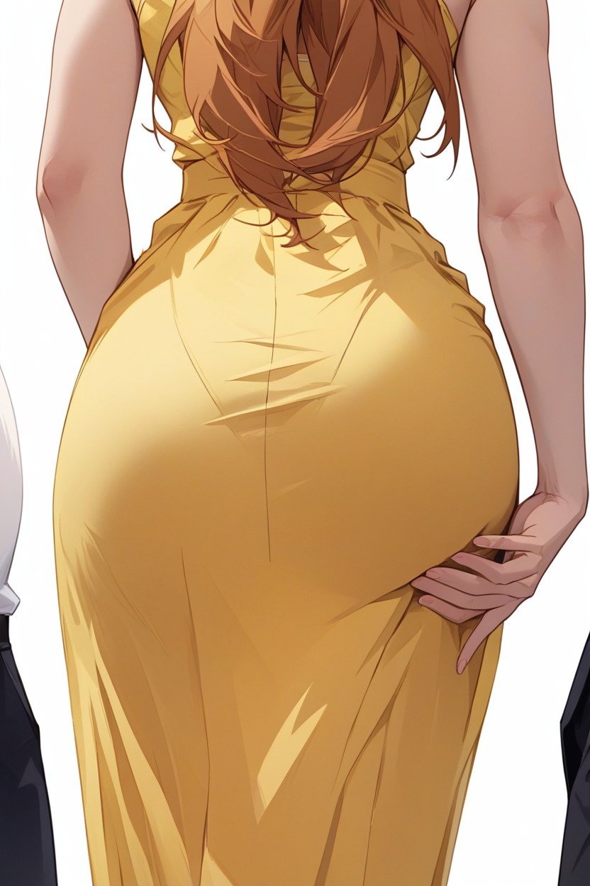 Asuka Langley, Close Up View, Barely Visible Floral Panties AI Porn