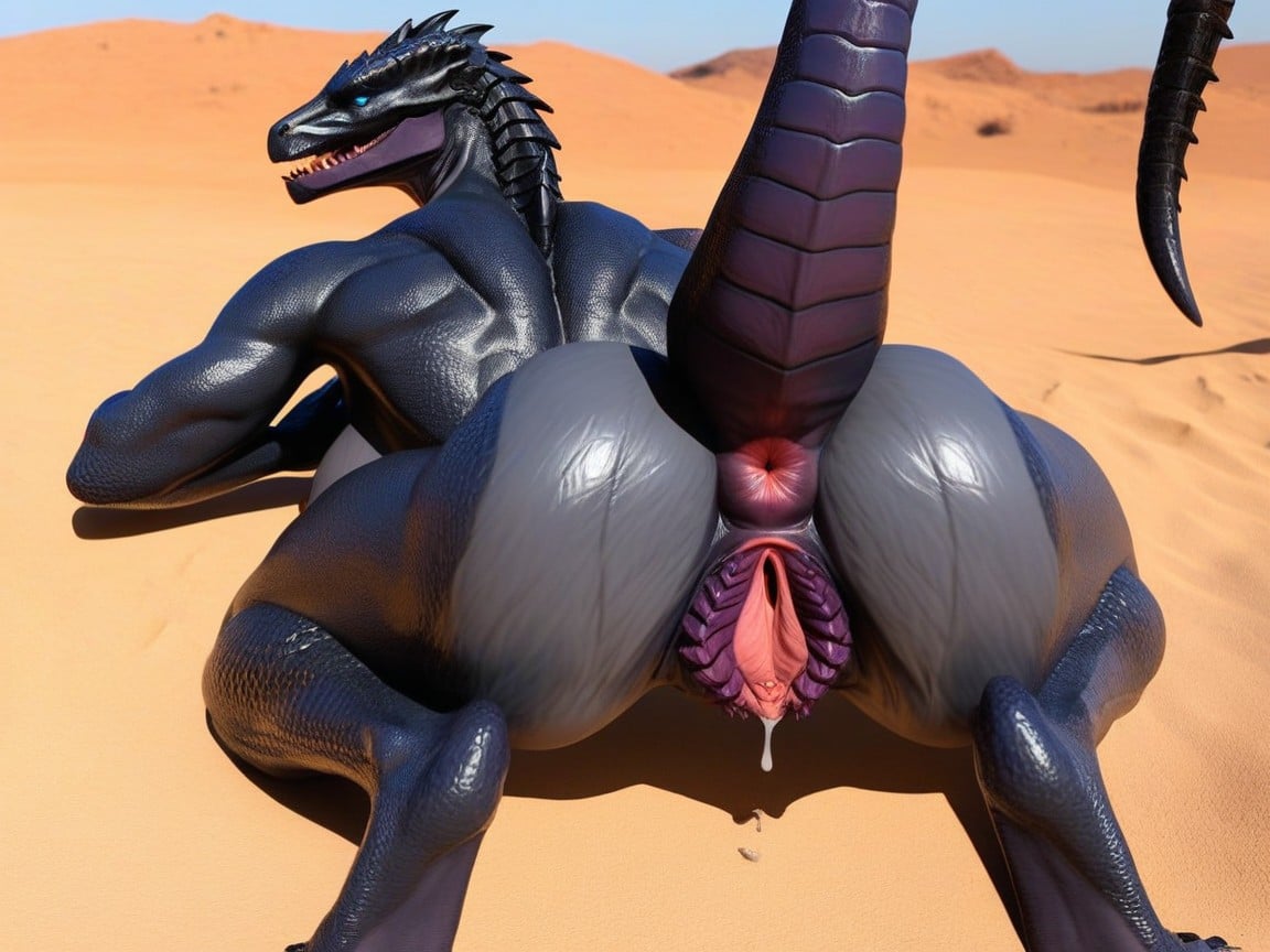 Mutant Lizard, Aroused, Curvaceous Body Furry IA