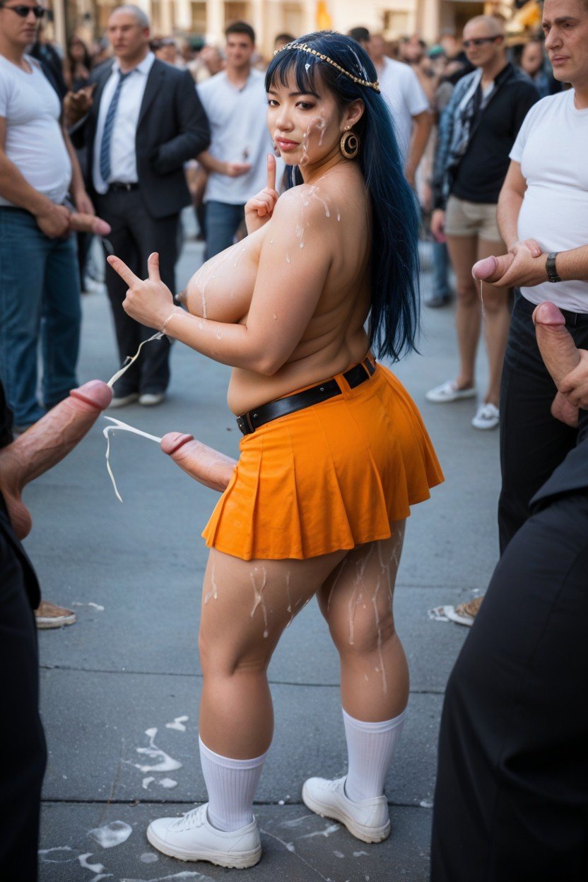 Crowd, Focus On Asian Face, Public HumiliationPorno IA transsexuelle