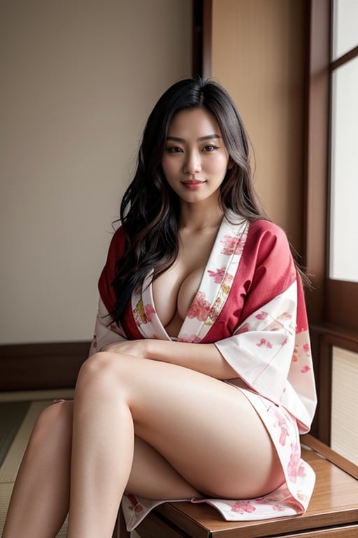 Quimono, 20s, Coreana Pornografia de IA