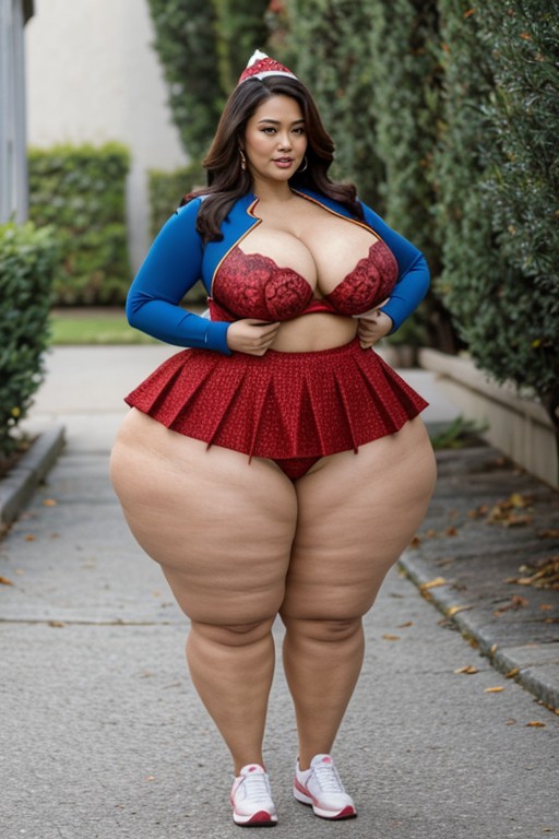 거대한 가슴, Ssbbw, 치어 리더쉬메일 AI 포르노