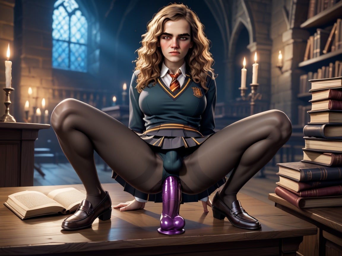 Hogwarts, Moonlight, Medievel Castle Travesti IA Pornô