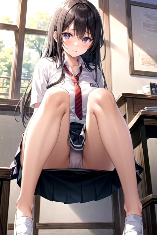 Bottom Up (upskirt), 18, School Uniform Hentai AI Porn