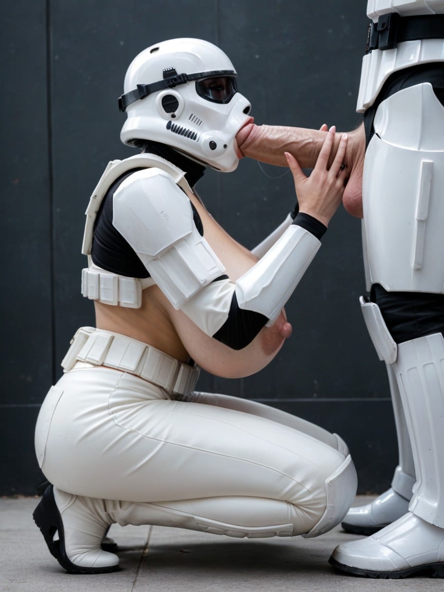 The Stormtrooper Woman's Version, Breast Expansion, Full Body AI Porn