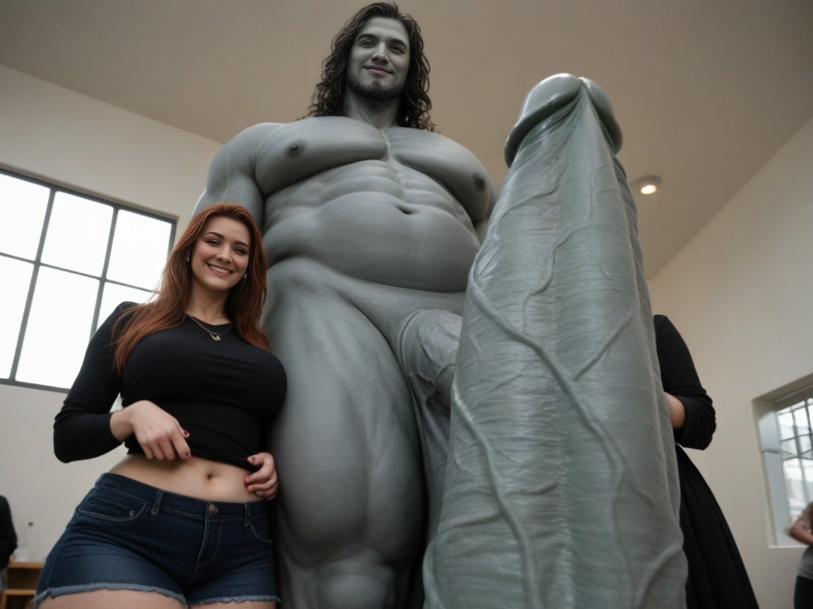 Horny, Waist Shot, Museum AI Porn