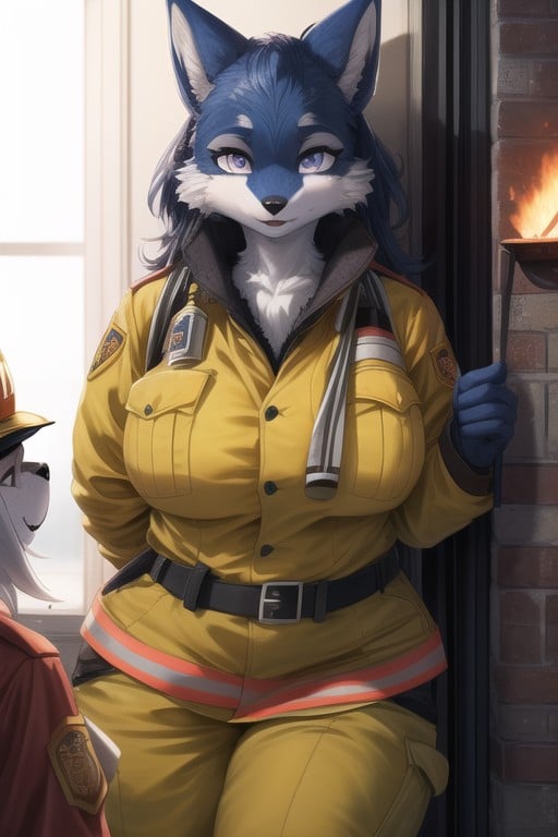 Luz Suave, Bombero, Culo PequeñoPorno AI Furry