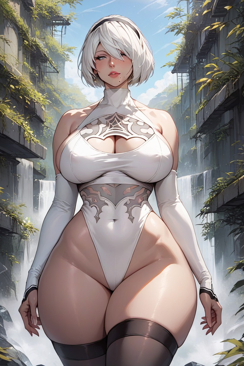 Huge Ass, P From Nier Automata, Large BreastPorno IA