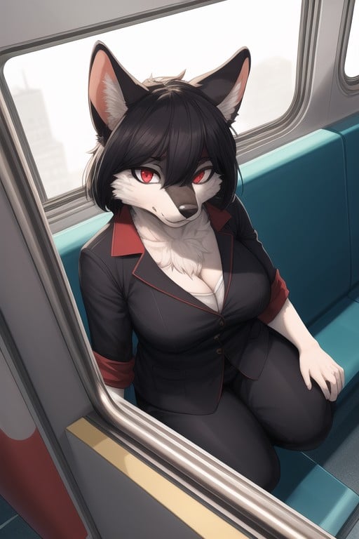 Fat, Red Eyes, Train Furry AI Porn