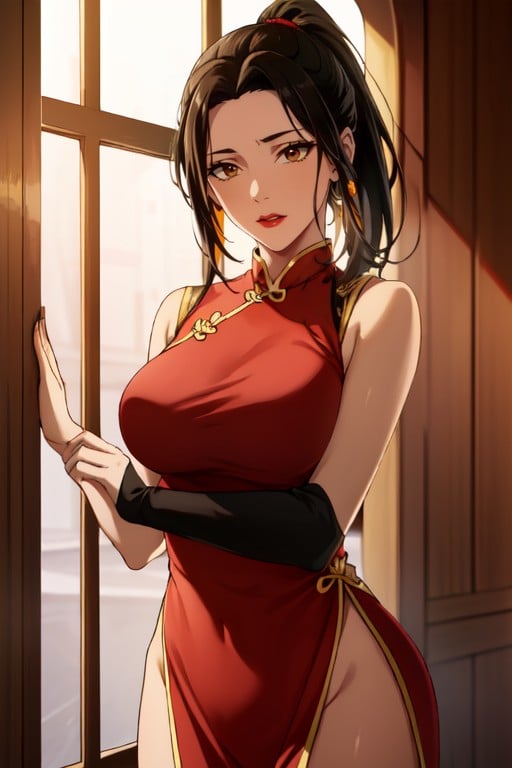 Chinese Hanfu, Grinning, Model Hentai AI Porn