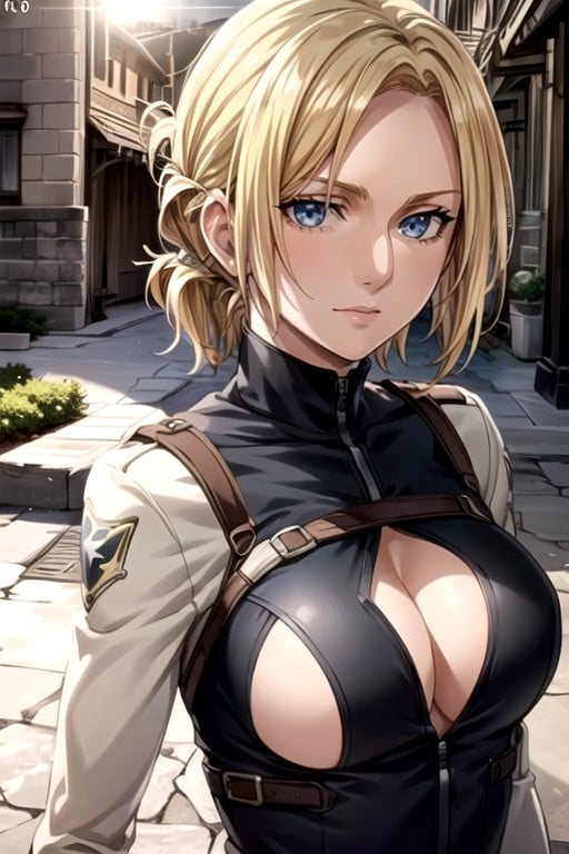 Fond D'écran, Seins De Côté, Annie Leonhart (attack On Titan)Porno IA