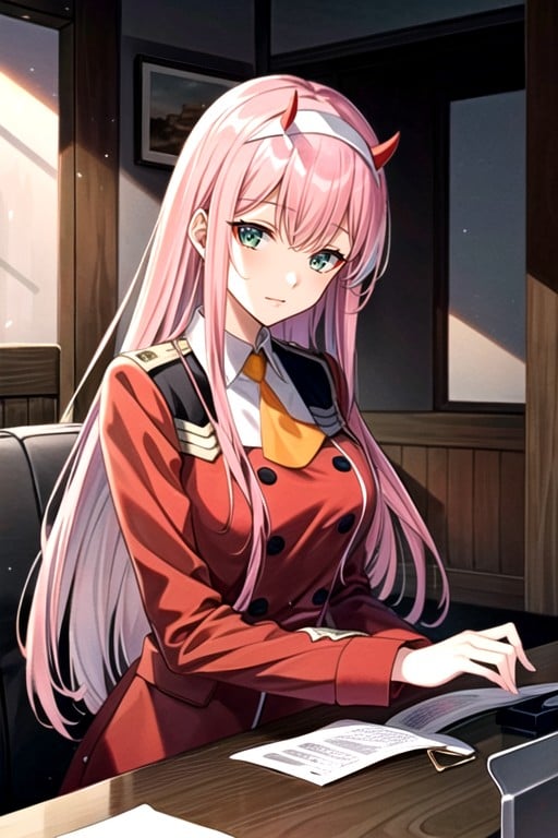 Zero-two (darling In The Franxx) Shemale AI Porn