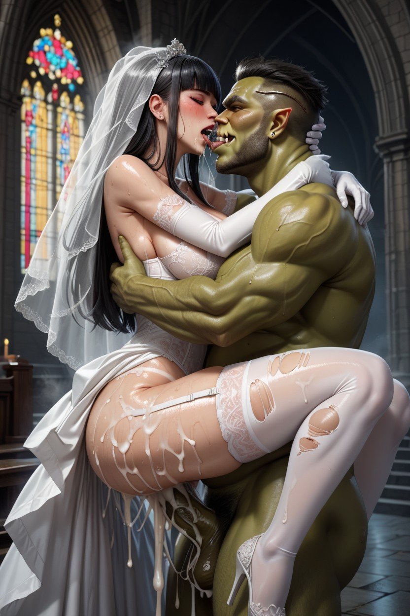 Sweat, Orgasm, Massive OrcPorno IA