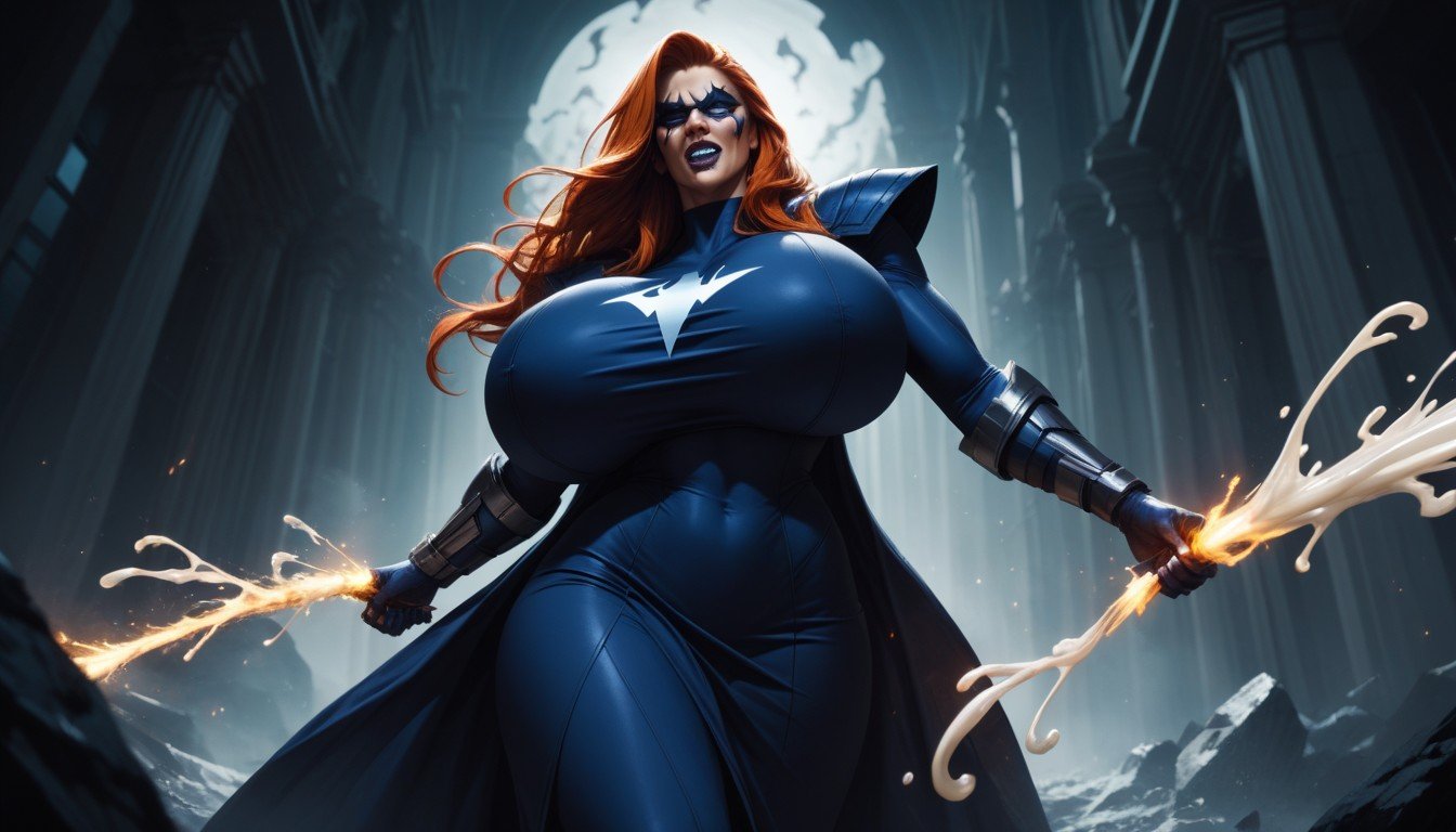 Extreme Gigantic Breasts, Ghost Rider From Marvel Fucking Lady From Chaos Comics In Hell, Extreme CumshotPorno IA