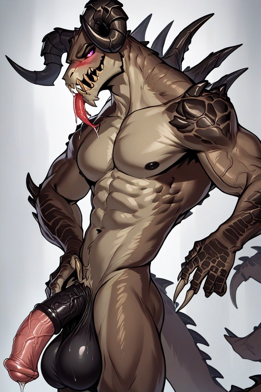 Wet Black Penis Black Dark Skinned, Deathclaw, Tir À La TaillePorno IA Furry