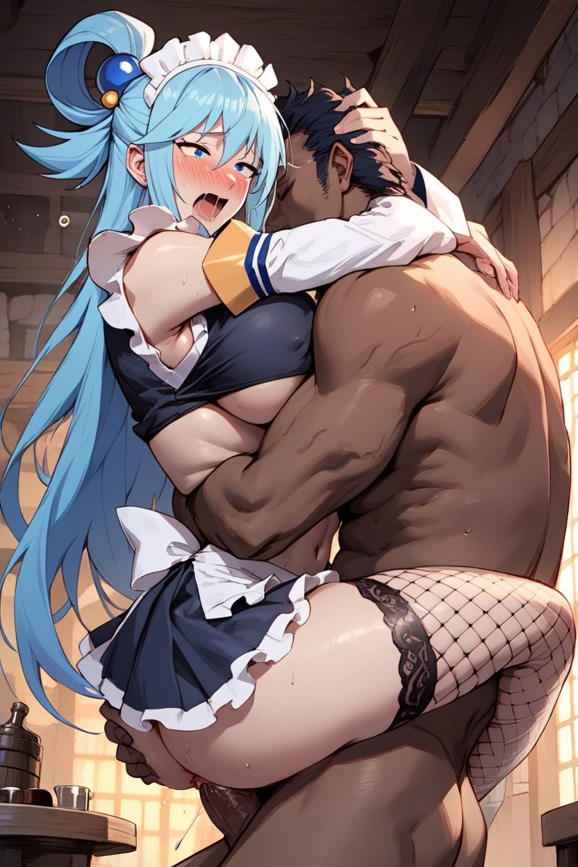 Nipple Bulge, Aqua From Konosuba, Skirt AI Porn