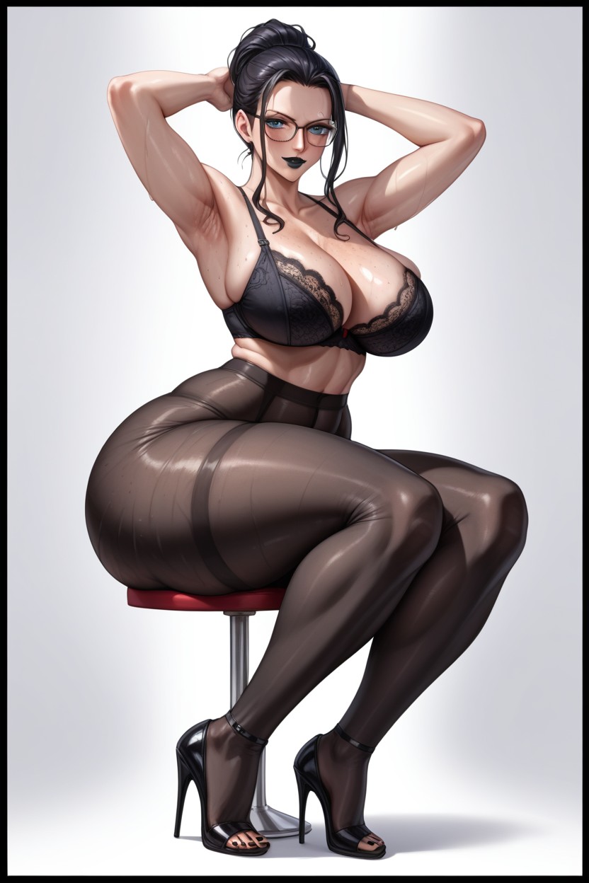 Double D Cup, Fitness Body, Full Body Hentai AI Porn