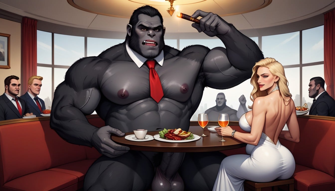Gorilla Gigantic Balls, Pregnant, Nude AI Gay Porn