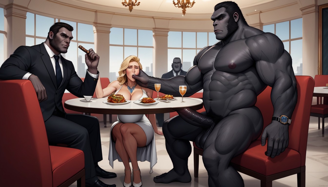 Dinner, Cigar, Deepthroat AI Gay Porn
