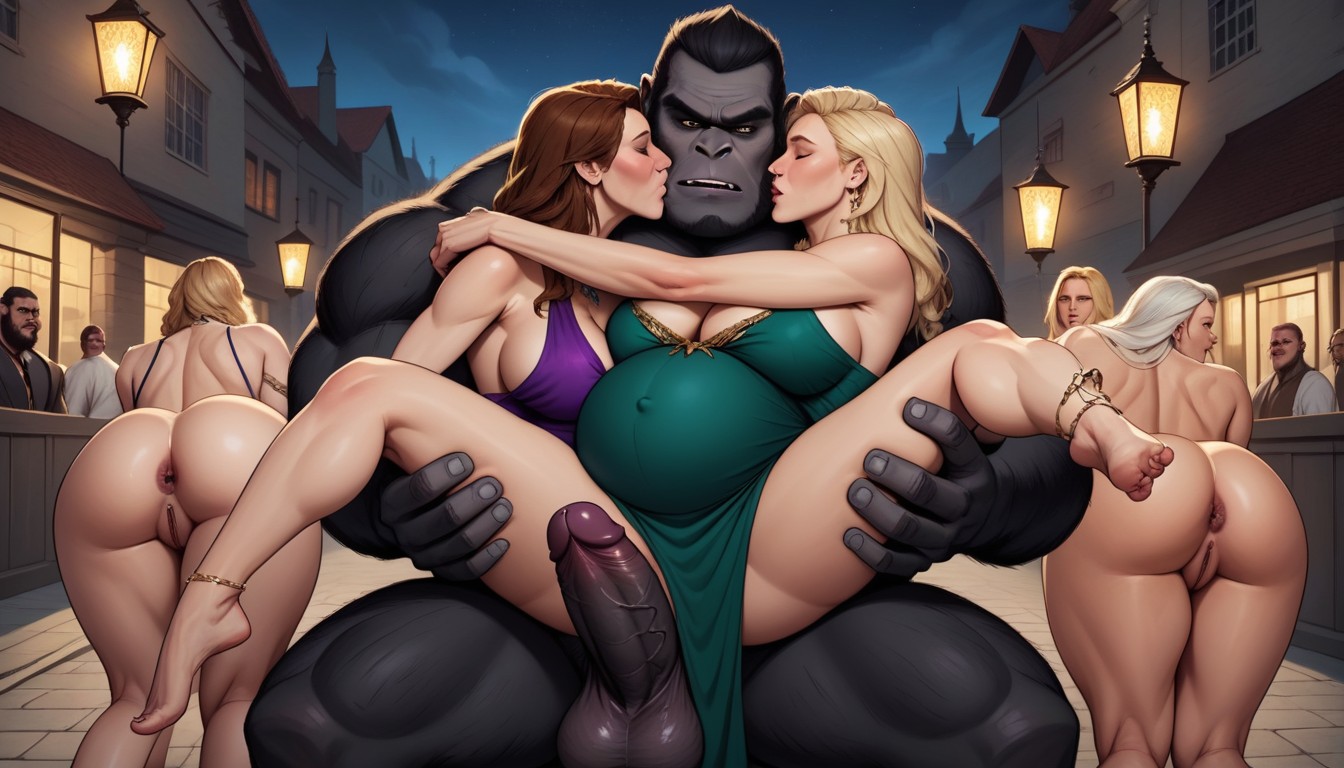 High Resolution, City Square, Gorilla Muscular Porno gay IA