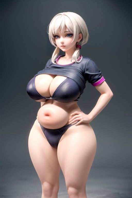 Add Detail, Hands On Hips, Massive Breast Hentai AI Porn