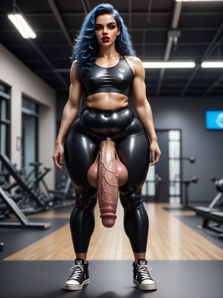 Face, Transparent Leggings, Detailed Penis Veins AI Gay Porn