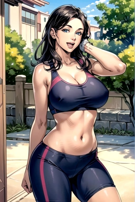 Bande Dessinée, Japan Female, Soutien-gorge De SportPorno IA