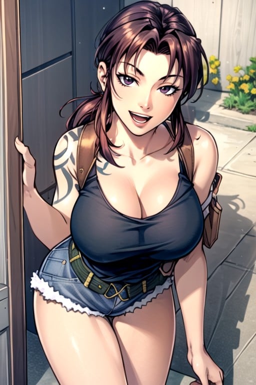 Bonitinho, Revy (black Lagoon), Comic Hentai IA pornografia