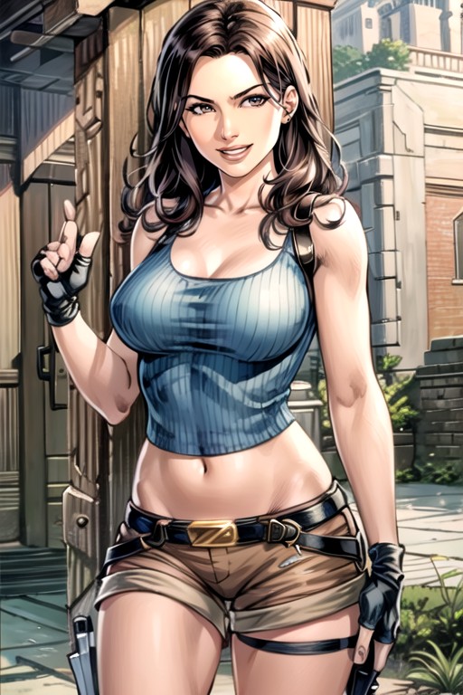 Ombligo Al Descubierto, 30+, Lara Croft (tomb Raider)Porno AI Hentai