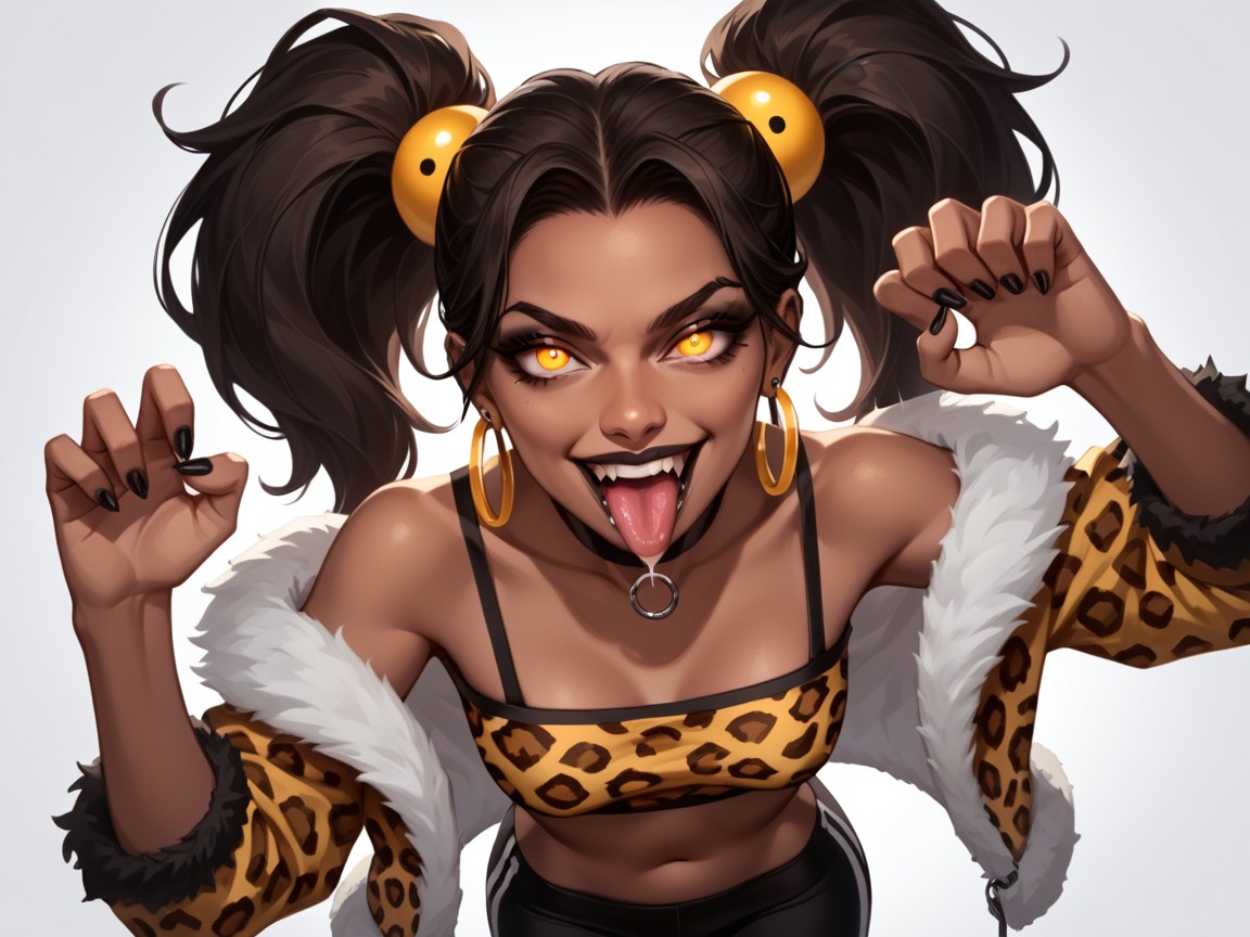 Fish Hook, Fang, Pigtails Hentai AI Porn