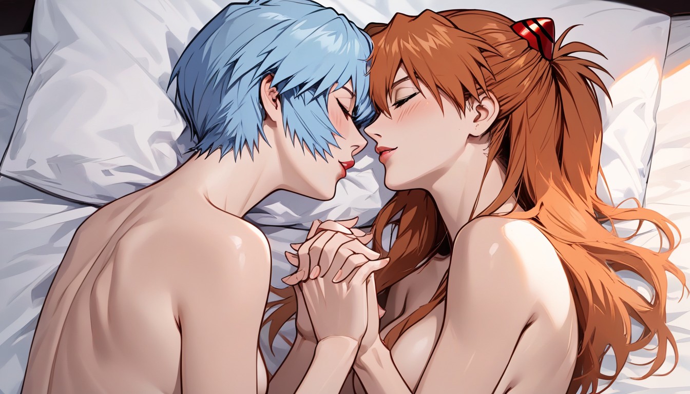 Bedroom, Their Lips Together, Wide Angle Hentai AI Porn