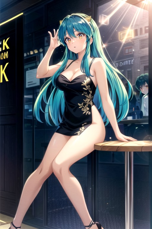 Lum (urusei Yatsura), Ultra Detailed, Nu Pornografia de IA