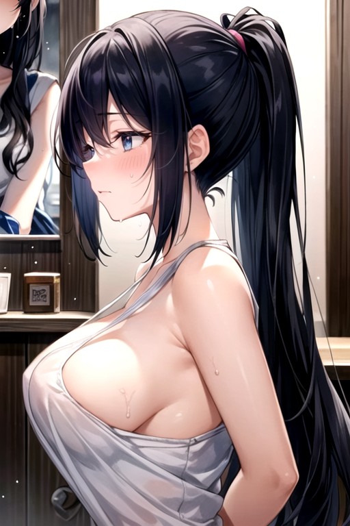 Sweatdrop, Source Anime, BlushPorno IA transsexuelle