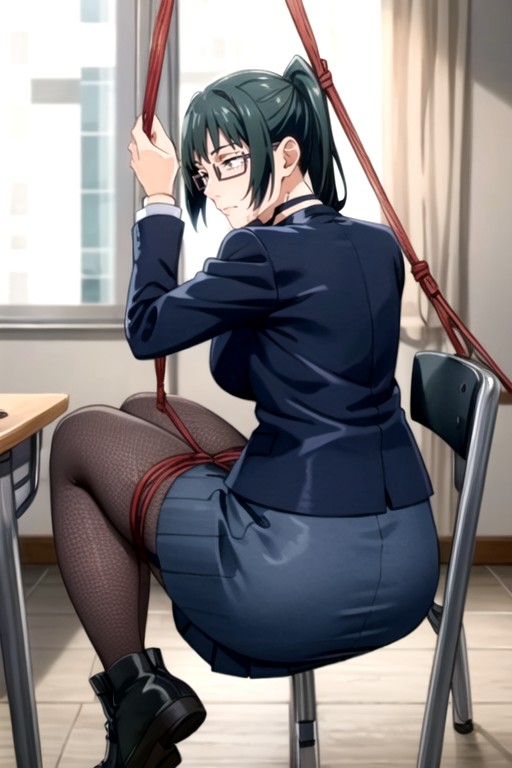 Big Ass, Pantalon De Bureau, Closed Legs UpPorno IA Hentai