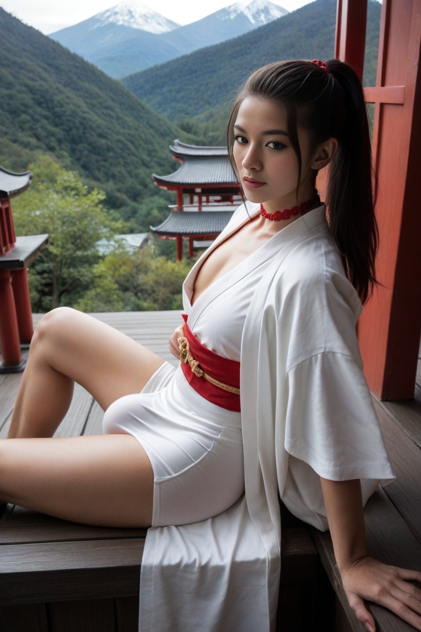 Red And White Kimono, 日本人, Massive BulgeAI黄片