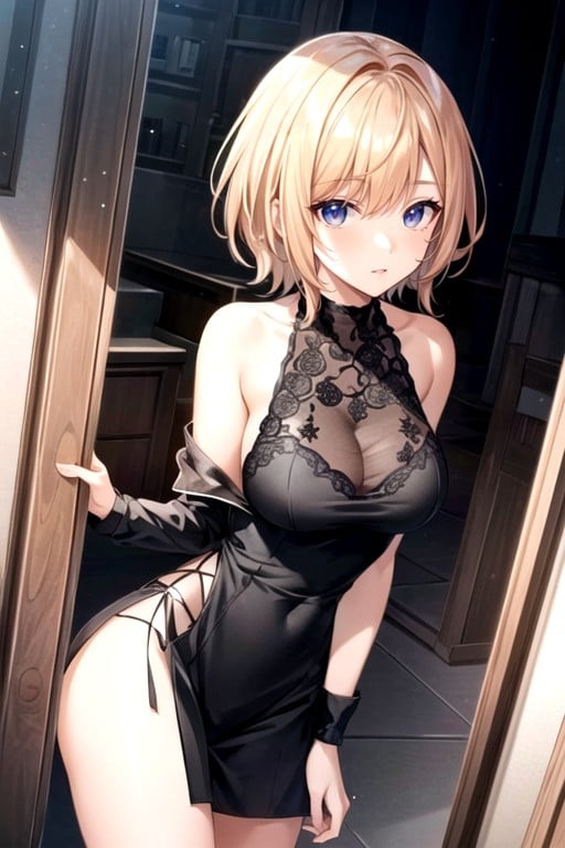 K-pop Idol, Very Short Hair, Front View Hentai AI Porn