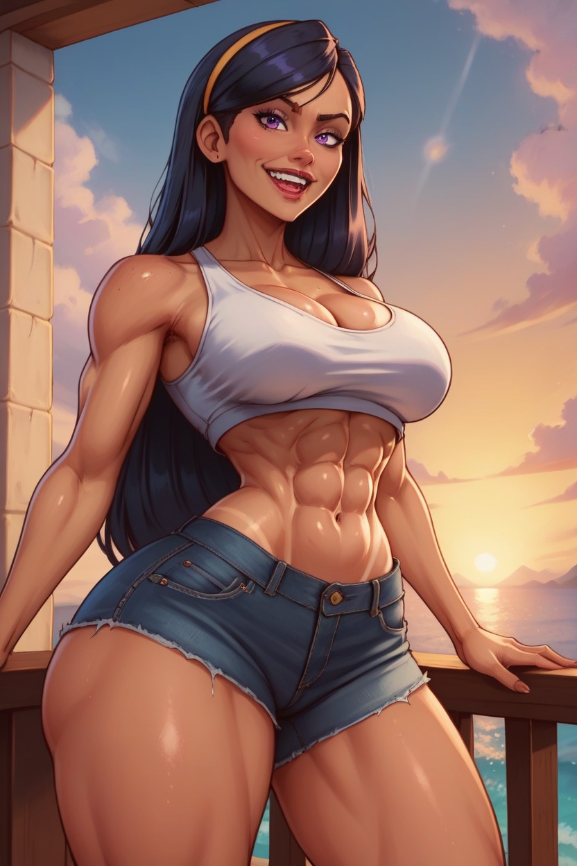 Violet Parr, Muscular Legs, Hdr AI Porn