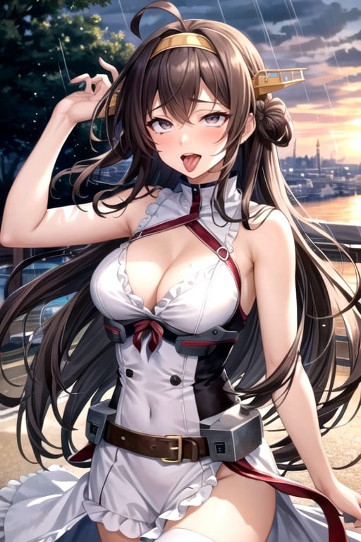 Chovendo, Kancolle, Ahegao Travesti IA Pornô