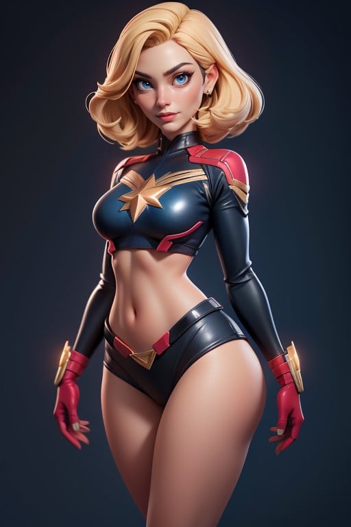 Carol Danvers, 두꺼운 체형, Warbirdmarvel ComicsAI 포르노